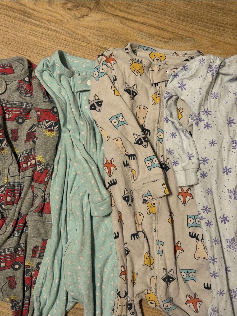 GAP 2T Boys Kids Mixed Pajama Bundle - Gray, Mint, Cream, White